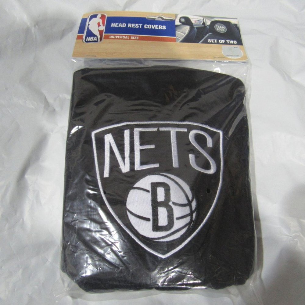 NBA Brooklyn Nets Head Rest Covers Set of 2